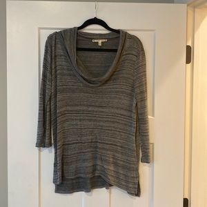 Lightweight scoop/cowl neck sweater